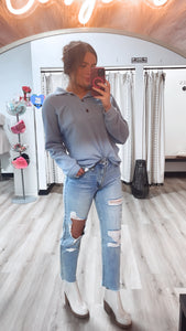 High Rise Vintage Cutout Straight jeans