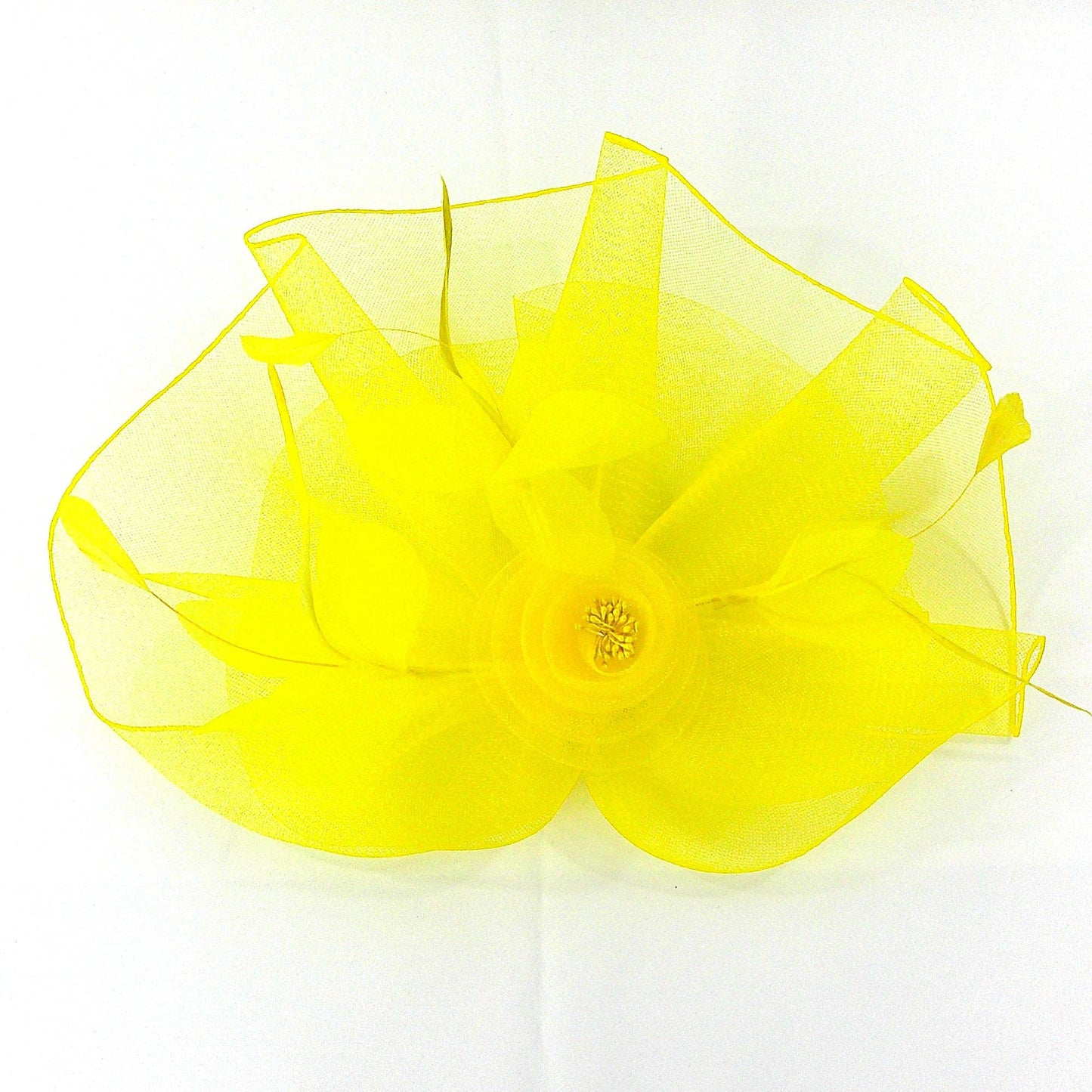 Kentucky Derby & Tea Party Flower Feather Hat