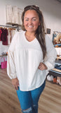 Belly’s babydoll balloon sleeve top