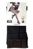 Women's Fake Sheer Fleece Lined Pantyhose Tights: BLACK / ONE SIZE