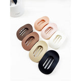 French Design Flat Hair Claw Clips