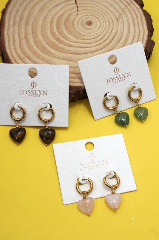 Stainless steel tarnish free drop earrings