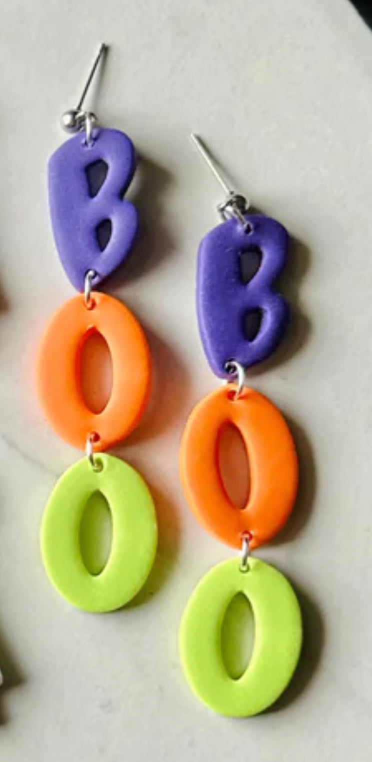 Boo dangle earrings