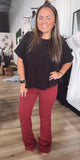 Polly’s pull on flare jeans