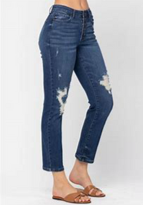 Judy blue button fly boyfriend jeans