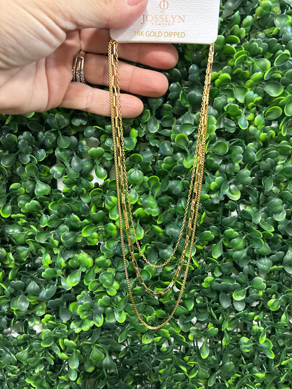 Bow pearl heart layered necklace