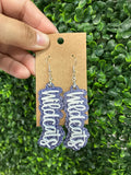 Acrylic team earrings
