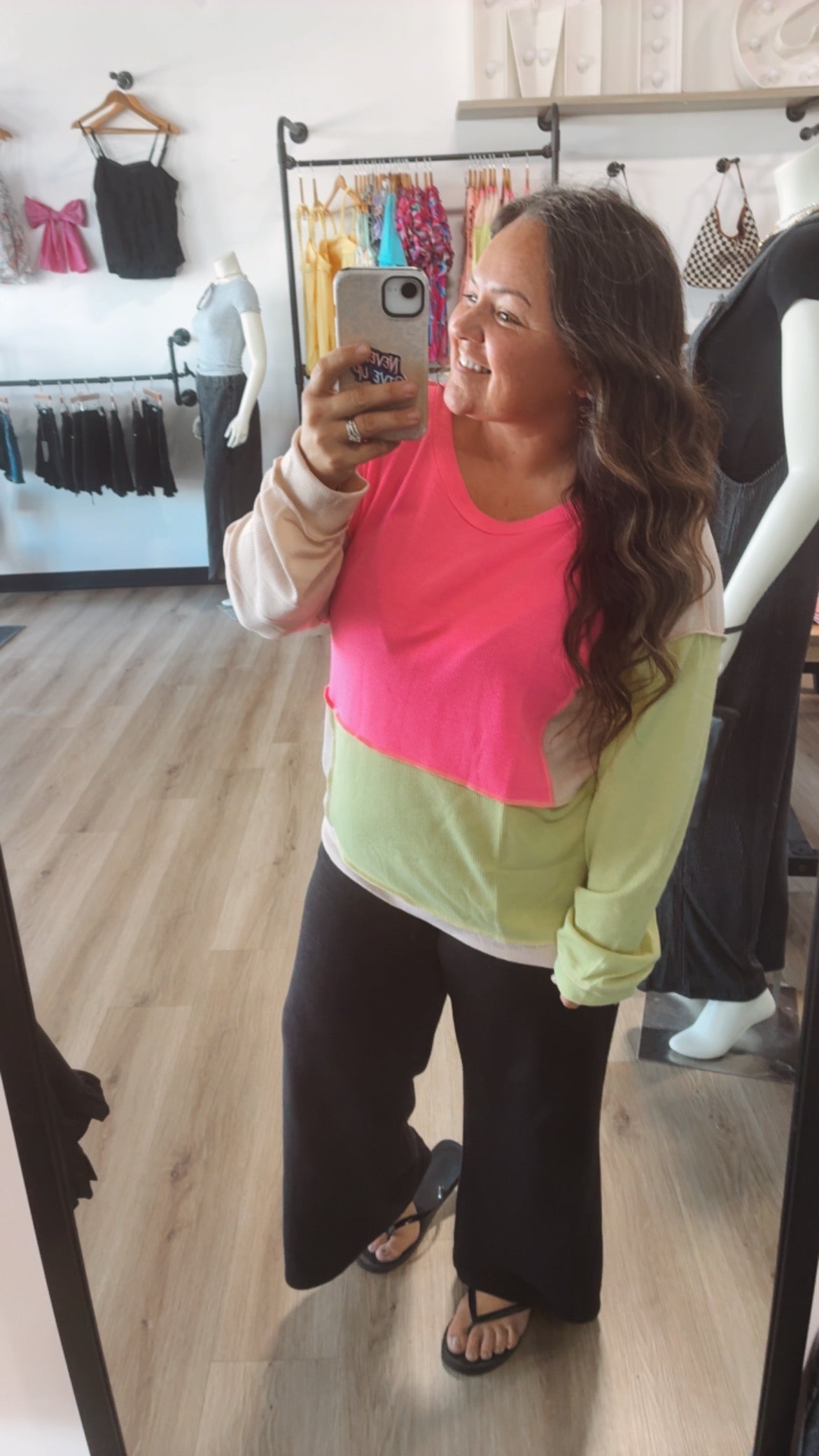 Summer nights long sleeve top