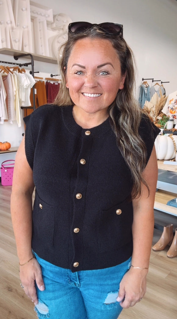 Becky’s not so basic sweater vest