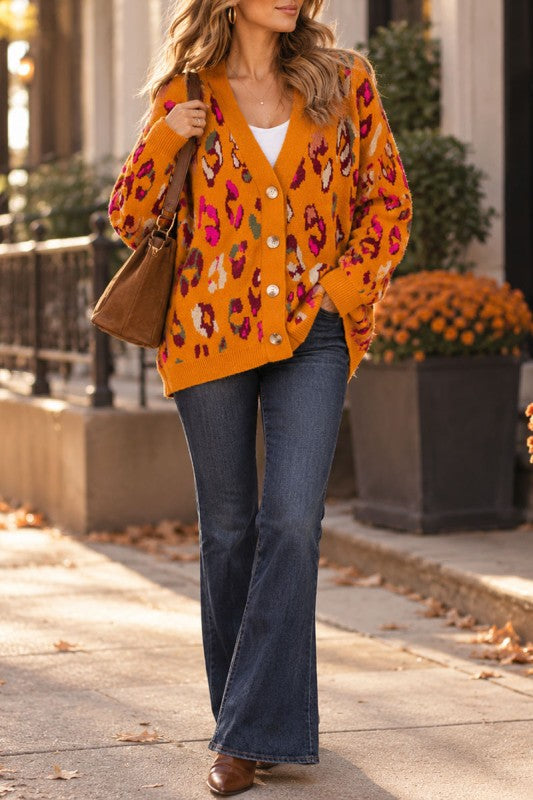 Lola’s leopard cardigan