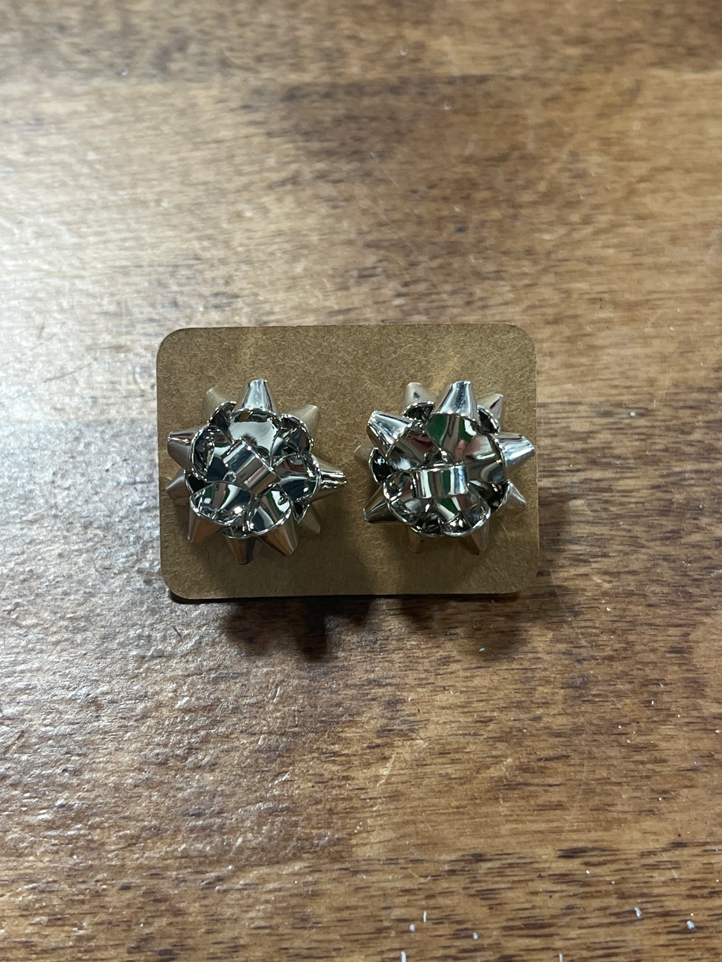 Christmas Gift Bow Stud Earrings