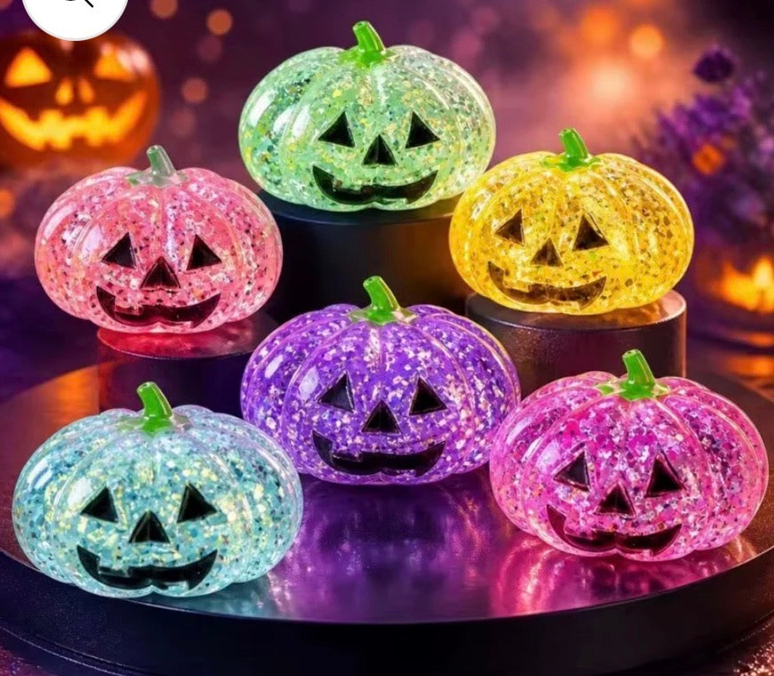 Glitter Pumpkin squishes