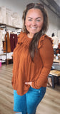 Ruffled up long sleeve top