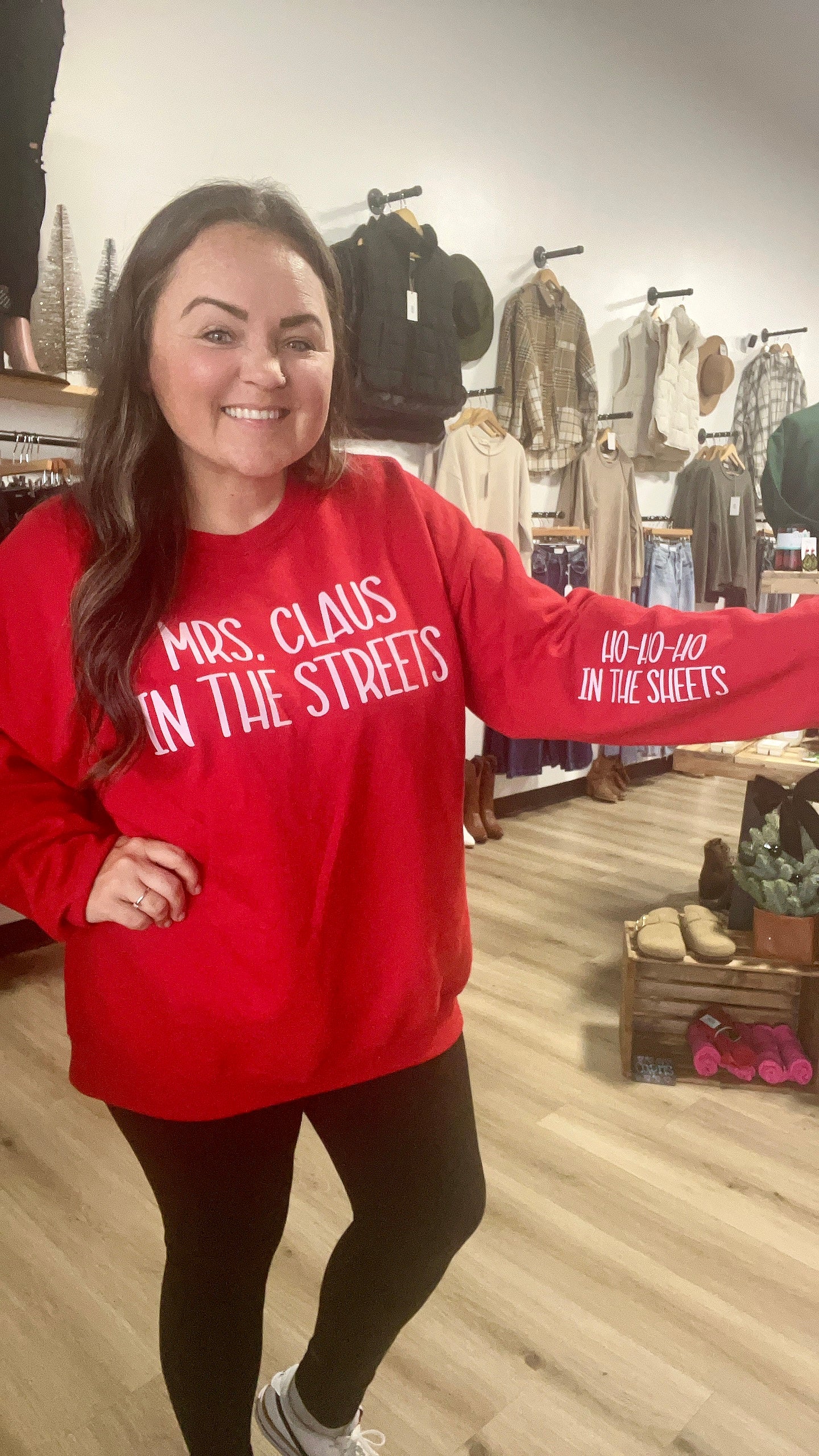 Mrs.Claus in the streets crewneck