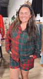 Jingle jolly plaid holiday pajama set
