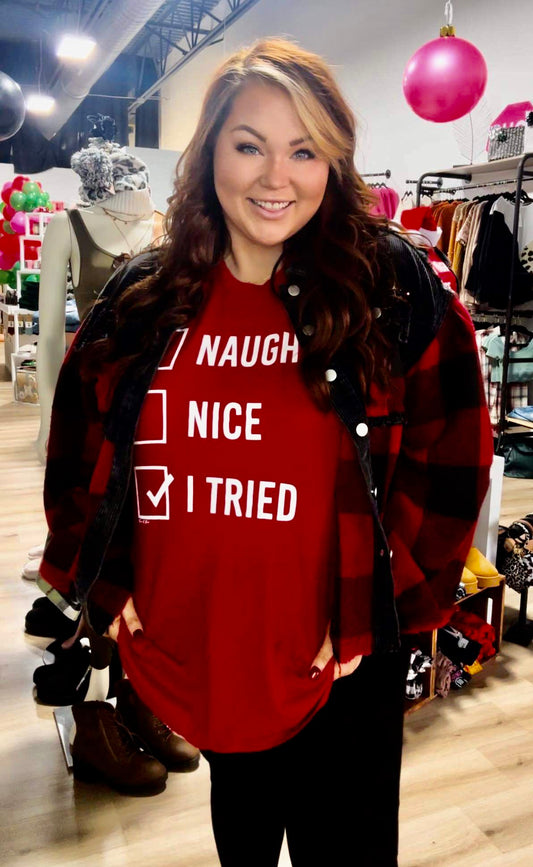 Multiple choice Christmas tee