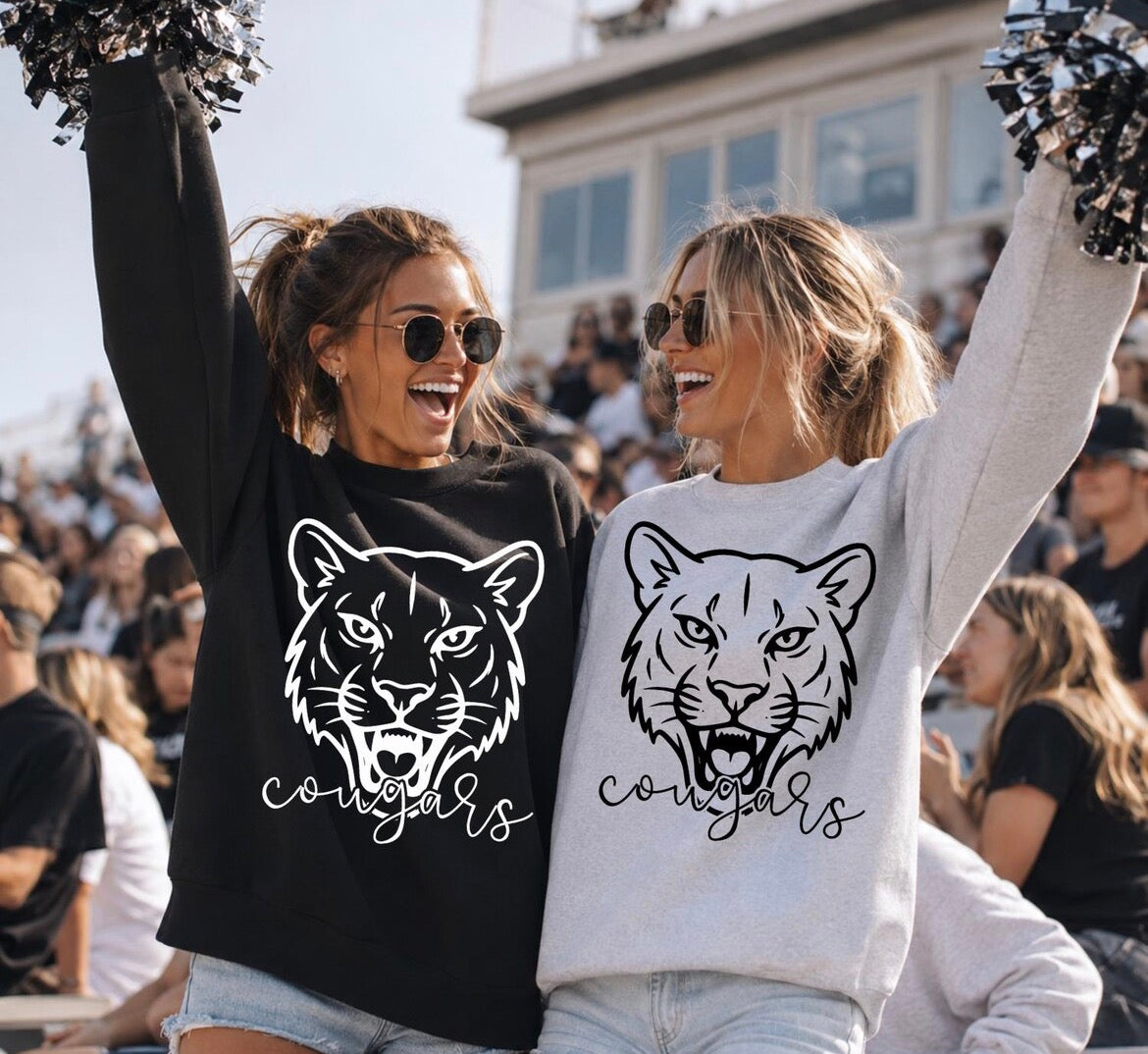 Cougars face crewneck