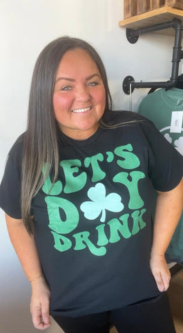 Retro St Patty's Day Shirt, Lets Day Drink Shirt