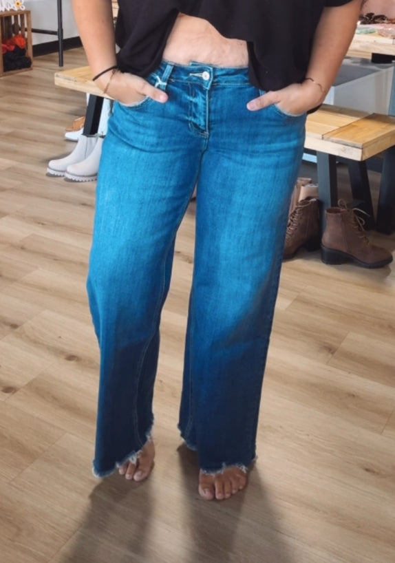 Lovervet wide leg mid rise jean
