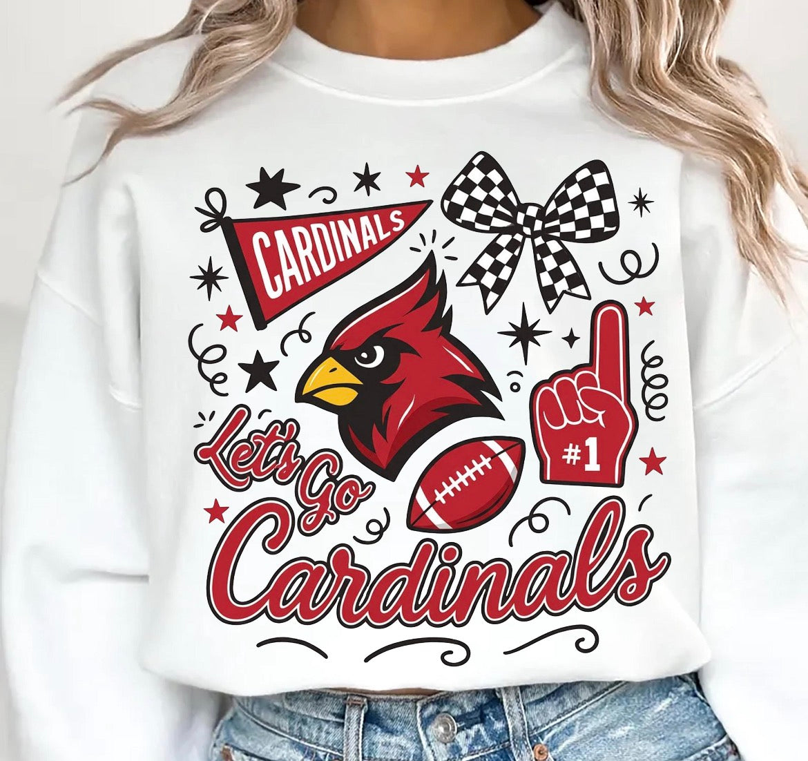 Cardinals collage tee