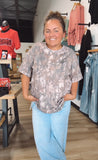 BIRDIE Dark Camo Oversized Tee