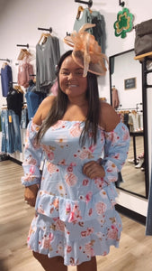 Nikki’s tiered floral dress