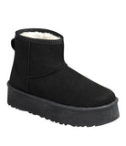 Cozy high top platform boots