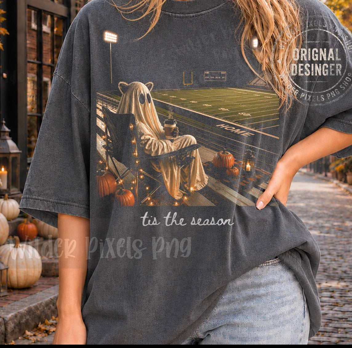 It’s the season ghost football tee