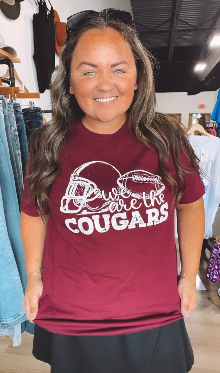 We are the cougars football tee