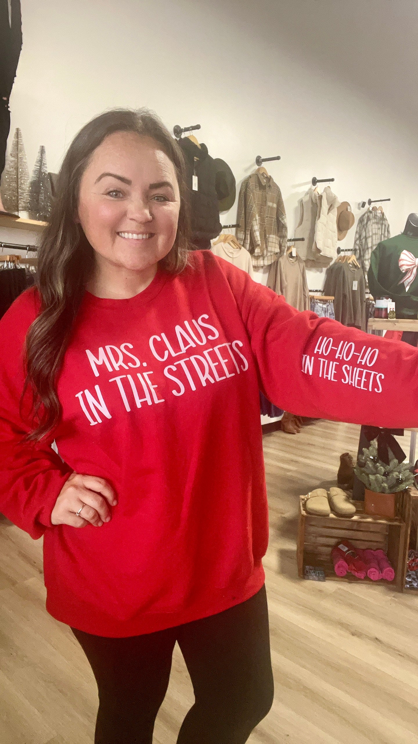 Mrs.Claus in the streets crewneck