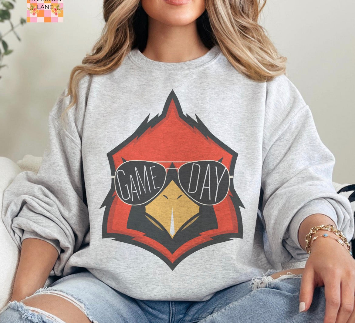 Cardinal game day crewneck