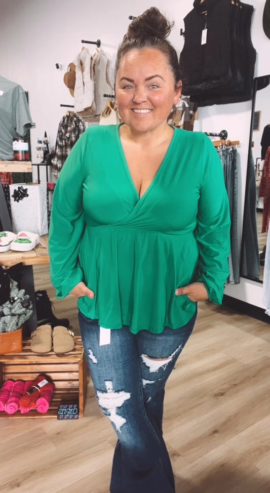 Kelly’s surplice top