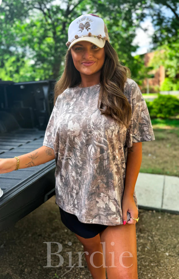 BIRDIE PREORDER Dark Camo Oversized Tee