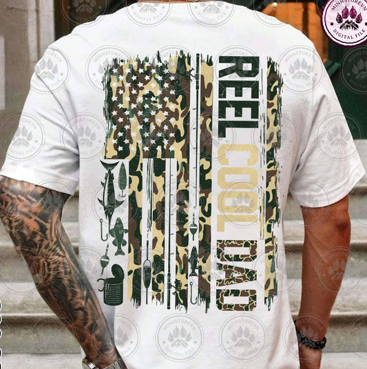 Reel cool dad tee