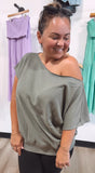 Cool mom vibes off the shoulder top