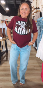90'S SUPER HIGH RISE ANKLE SLIM WIDE JEANS