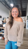 Callie’s off the shoulder sweater