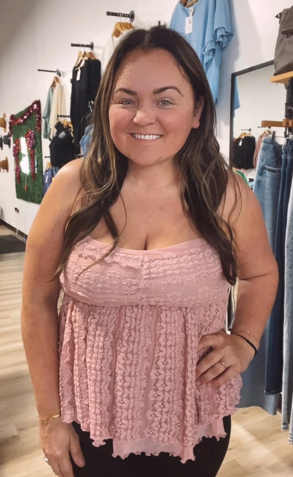 Layci’s lace babydoll top