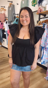 Mila’s ruffle tank top