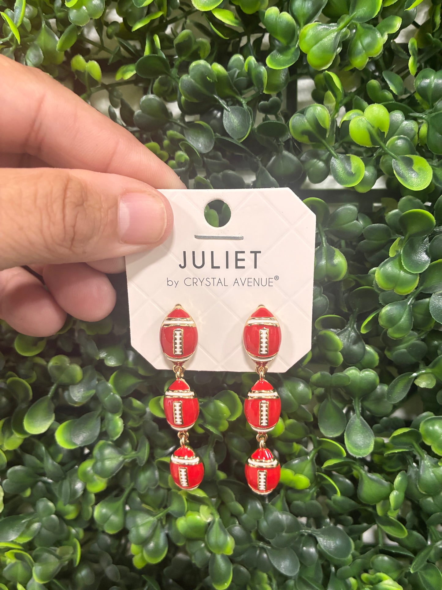Game Day Football Post Dangle Earrings