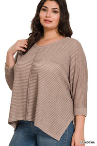 Harlow’s high low top-light mocha