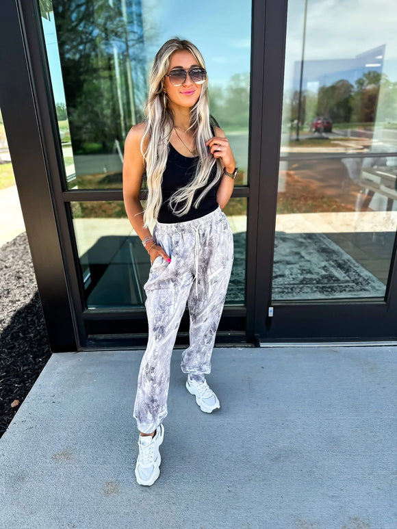 BIRDIE Grey Camo Cozy Joggers