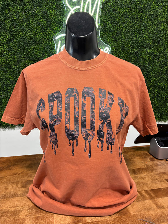 Spooky lace tee