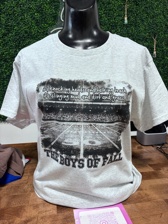Boys of Fall football tee