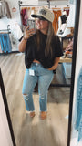 Lovervet wide leg mid rise jean