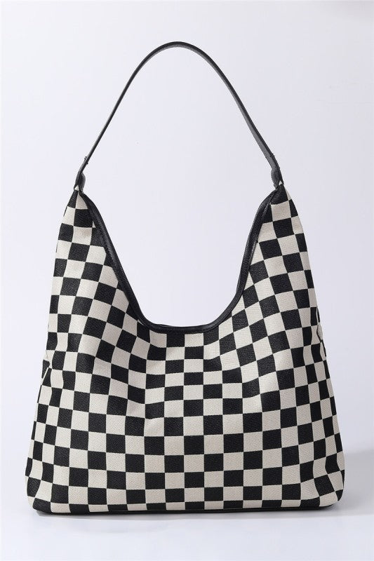 Hobo checkered canvas bag