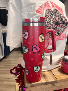 Candy heart 40oz tumbler