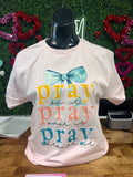 Pray bow tee