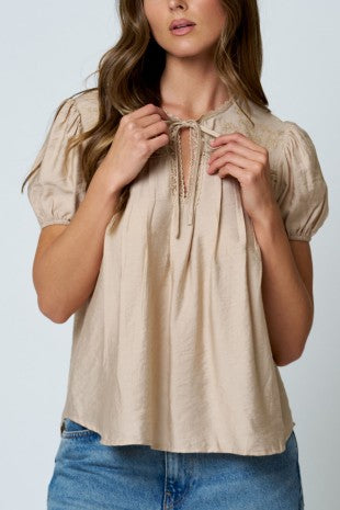 Fancy me pintuck top
