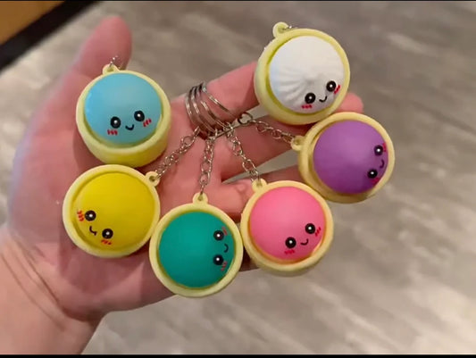 Dumpling fidget keychains